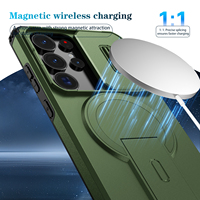 Étui de téléphone magnétique antichoc en TPU+PC de conception ultra-luxe pour Samsung Galaxy S26 S25 S24 S23 Ultra A25 5G