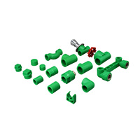 Raccordement de tuyau en plastique PPR 1/2 "3/4" vert PN25 Plug Raccords de tuyau Connecteur Raccords de tuyau PPR