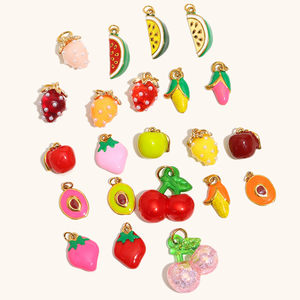 Dingran Tự Làm Mùa Hè Lấy Cảm Hứng Từ Thép Không Gỉ Vàng-Mạ Men Trái Cây Quyến Rũ Bộ Sưu Tập Đầy Màu Sắc Nhiệt đới Thiết Kế Cho Quà Tặng - Product Image 1