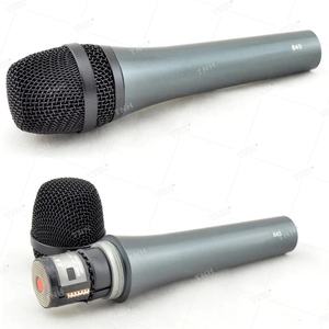 TNH <span class=keywords><strong>E845</strong></span> Microphone dynamique vocal à main filaire Cardioïde Super-Cardioïde Live Vocals Karaoke Mic pour l'enregistrement en studio - Product Image 3