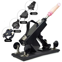 Automatische Stoß-Sexmaschine mit Vibrationsfunktion, 260 Einstellbare Geschwindigkeiten, Starker Saugnapf, Multi-Aufsatz-Masturbator für Frauen
