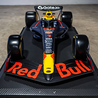 Sculpture de voiture de course F1 en résine artisanale, modèle de voiture de Formule 1 pour décoration d'exposition commerciale
