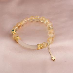 Bracelet tressé ajustable en pierre naturelle, bracelet de guérison en cristal Reiki, bracelets en cristaux pour soulager le stress - Product Image 2
