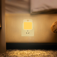Lampe de nuit LED automatique avec capteur intelligent, mini lumière de chevet pour bébé, enfants, sommeil, prise murale