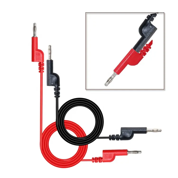 4.0 Mm Stapelbare Bananenstekkerdraad Zacht 1000V 10a Testkabel Voor Multimeter