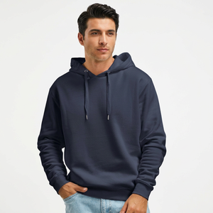 100% Polyester cotton Oversize Hoodies for men <b>Thick</b> <b>Fleece</b> Drop Shoulder Plain Blank Custom Men's Hoodies for Online Sale - Product Image 1