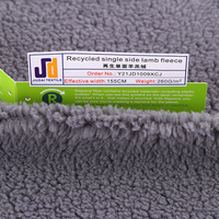 Qualité usine prix de gros le plus bas recyclé couleur unie Teddy fausse fourrure cachemire berbère Sherpa polaire bouclés tissu en peluche