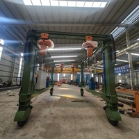 Grue portique RTG sans rail de 50 tonnes à moteur électrique et boîte de vitesses, faible entretien, pour stockage et logistique