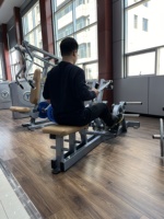 Appareil de musculation professionnel en acier pour la poitrine et le dos, avec système de traction par corde, réglable et sécurisé pour les exercices des épaules