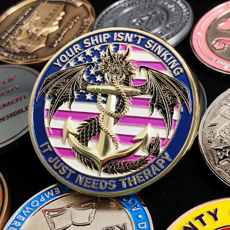 Wholesale Cheap Metal Double Sided Coins Factory Custom Soft Enamel Challenge Coins Design Own Logo Metal Coins