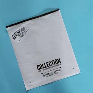 Custom Frosted Biodegradable <b>Plastic</b> <b>Packaging</b> Retort Pouches T-Shirt Swimwear Socks Zip Lock Bags with Logo Ready Stock Size - Product Image 1