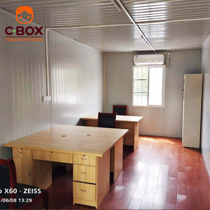 Cbox, bâtiment préfabriqué écologique à deux étages avec murs en verre, bureau modulaire, villa, camp de travail avec toilettes, maison conteneur en kit - Product Image 4