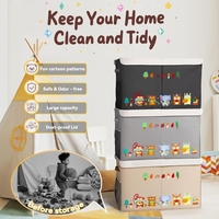 Organisateur de maison multifonctionnel personnalisé, conteneur empilable pour placard, bac en tissu pliable, boîte de rangement pour jouets, boîte de rangement pour vêtements