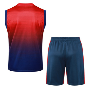 Maillots de football personnalisés d'usine 2025, respirabilité, sport, séchage rapide, ensemble de maillots de football, spandex/polyester, short - Product Image 2