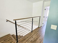 YL METAL Prix usine Acier inoxydable 36" 42" Balustrade tubulaire pour escalier, balcon, terrasse intérieur/extérieur avec câble