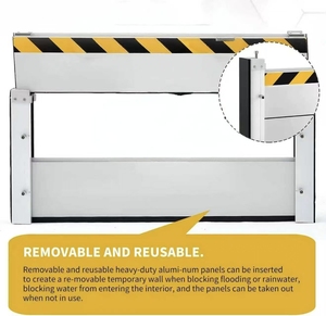 Vente directe d'usine, installation facile, barrière <span class=keywords><strong>anti</strong></span>-<span class=keywords><strong>inondation</strong></span> en aluminium, produit de sécurité contre les inondations pour maison, <span class=keywords><strong>garage</strong></span>, sous-sol - Product Image 2