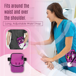 <b>Nurse</b> Waist <b>Bag</b>,<b>Nurse</b> Pocket Organizer with Adjustable Shoulder and Waist Strap for Medical Supplies - Product Image 4