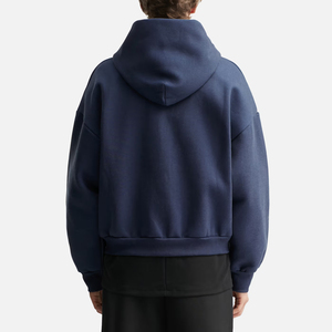 Sudadera con capucha completa para hombre, con logotipo personalizado, de algodón y forro polar, estilo casual urbano, chaqueta con cremallera para hombre - Product Image 4