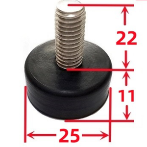 Almohadillas Amortiguadoras de Goma EPDM/NBR Duraderas con Pernos de Acero Inoxidable para Uso Industrial, Moldeo, Corte, Procesamiento OEM - Product Image 3