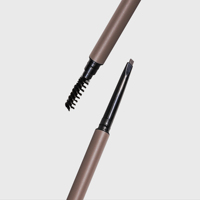 Crayon à sourcils triangulaire rétractable automatique anti-bavures avec brosse et spoolie pour la vente en gros