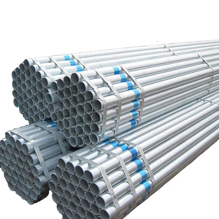Tubo d'acciaio galvanizzato diametro 300mm tubo in acciaio pre zincato 1.5 pollici