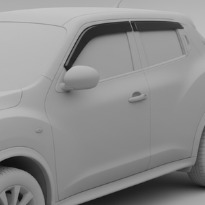 Déflecteurs de fenêtre <span class=keywords><strong>Nissan</strong></span> <span class=keywords><strong>Juke</strong></span> 2010-2021, noir plat, à coller, déflecteurs de vent, pare-pluie, 4 pièces - Product Image 2