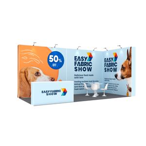 Léger pliable 2024 <span class=keywords><strong>Expo</strong></span> 10x20ft modulaire salon Tension tissu <span class=keywords><strong>Pop</strong></span> Up <span class=keywords><strong>Expo</strong></span> Stand pour exposition - Product Image 1