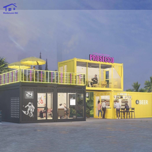 Casa Contenedor Portátil de Paneles Sándwich, Cafetería Contemporánea, Casa Plegable Prefabricada, Hotel y Tienda Modular de Instalación Rápida - Product Image 3