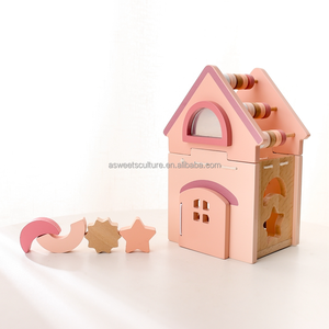 Asweets hot Nouveau design en bois occupé <span class=keywords><strong>maison</strong></span> jouet forme caognitive perles montessori sensoriel mini jouets jeu éducatif pour les enfants - Product Image 2