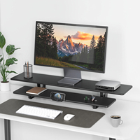 Riser de moniteur en bois étagère de bureau ergonomique étagère de bureau d'ordinateur de jeu en bois support de moniteur supplémentaire pour le bureau à domicile