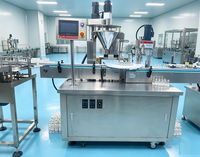 Machine automatique de remplissage et de bouchage de petits flacons de poudre, machine de remplissage, de bouchage et de sertissage de flacons de poudre rotative monobloc 0,1 g