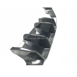 In Fibra di carbonio/FRP diffusore Posteriore Paraurti Lip Grembiuli per <span class=keywords><strong>BMW</strong></span> Serie <span class=keywords><strong>2</strong></span> F87 M2 Coupé <span class=keywords><strong>2</strong></span> Porte 2016 2017 V stile Paraurti Posteriore Hugger - Product Image 6
