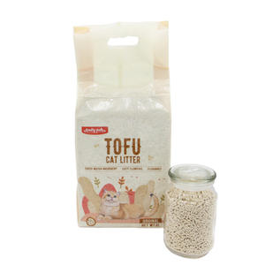 Litière pour chat en tofu naturel arène hautement absorbante Para Gato litière pour chat en tofu de 1.5mm agglomérante rapide - Product Image 3