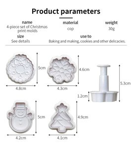 DIY Đảng Trang Trí Nhà Nướng Bánh Công Cụ Giáng Sinh Mini Thực Tế Cookie Khuôn Set - Product Image 6