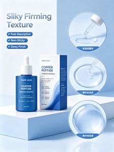Soin de beauté, essence faciale au cuivre et aux peptides pour une peau hydratée, raffermie et lisse, texture soyeuse, vente en gros - Product Image 2