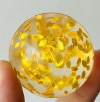 Balle rebondissante en caoutchouc de haute qualité, mini, légère, scintillante, au design élégant, pour enfants, idéale pour jongler et jouer au bowling
