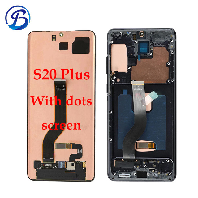 For Samsung Galaxy S20 Plus 5G Screen Replacement for Samsung S20 Plus Screen Replacement with Frame for Samsung G985