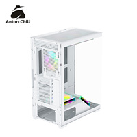 Boîtier PC AntarcChill White Full Tower à double compartiment, compatible E-ATX ATX MATX ITX, radiateur 240, USB 3.0