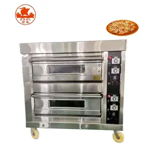 Kitchen Appliances Double Deck Oven Pita Bread Gas Oven For Bakery Cookies Oven Machine