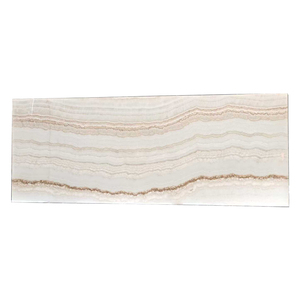 Haute Qualité Poli Naturel Veine Blanc Ivoire Dalles de Marbre Onyx - Product Image 5