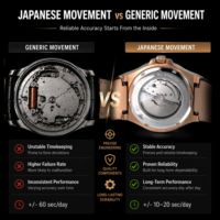 Montre mécanique automatique Unundecember OEM/ODM personnalisée, étanche 5ATM, super lumineuse, squelette, bracelet en cuir véritable