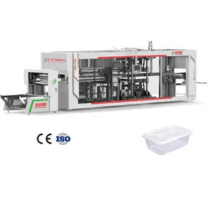 Fully automatic mini plastic vacuum forming machine thermoforming for cup lid tray