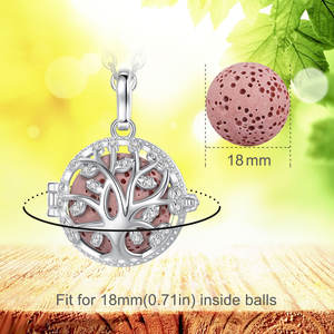 <span class=keywords><strong>Collana</strong></span> con Ciondolo a Campana Diffusore di Oli Essenziali per Aromaterapia Harmony Bola Cage Lava - Product Image 2