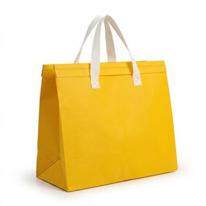 Custom Aluminum Foil Laminated Non-Woven Thermal Insulated Waterproof <b>Cooler</b> Bag Disposable Takeaway Bag for Coffee Tea - Product Image 1