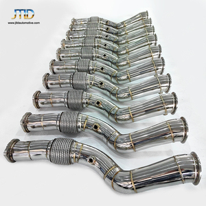 JTLD 304 acero inoxidable pulido 3,5 ''-3'' tubo de <span class=keywords><strong>escape</strong></span> para <span class=keywords><strong>BMW</strong></span> G8X G80 G82 M3 <span class=keywords><strong>M4</strong></span> S58 3,0 T Tubo de <span class=keywords><strong>Escape</strong></span> Coche - Product Image 2