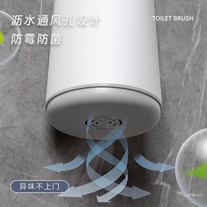 Escobilla de baño montada en la pared, de plástico, rectangular, duradera, para limpieza del hogar - Product Image 5