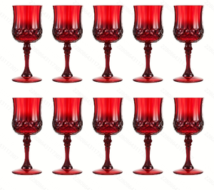 Flûtes à champagne en plastique noir 7OZ, verres à vin incassables, gobelets vintage pour l'eau, pour les fêtes de Noël et de mariage - Product Image 5
