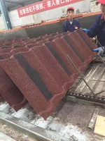 Anti-Fade-Kunstharz schindeln Dachbahn Stein beschichtete Metalldach ziegel Dach materialien Preisliste Philippinen