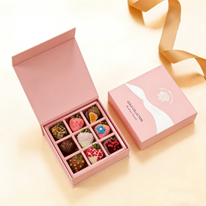 Boîte cadeau en papier gaufré imperméable de luxe avec doublure en éponge pour chocolat - Emballage haut de gamme - Product Image 6