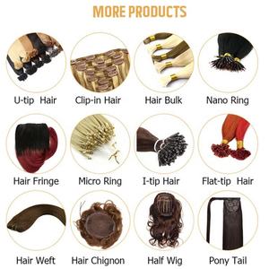 Extensiones de Cabello Humano de Alta Calidad, Estilo Europeo, Cola de Caballo Brasileña para Mujer, Color Natural, Liso, con Pinza - Product Image 5